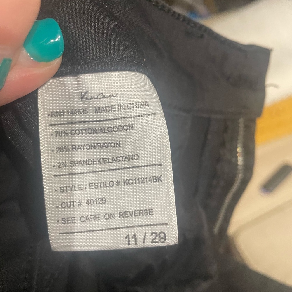 KanCan mid rise jeans,black